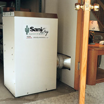 Basement dehumidification system