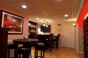 Basement man cave