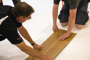 Wood flooring installed over ThermalDry® insulated decking
