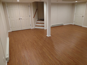 Basement Flooring After in Monroeville