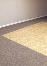 Basement Wood Flooring installed in Allison Park, Pennsylvania