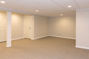 A complete finished basement system in a Mc Kees Rocks home