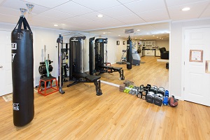 Installation of a basement gym in Monroeville