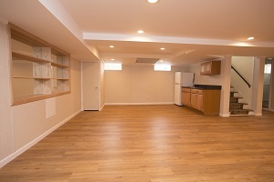 Basement finishing flooring in Pittsburgh & nearby